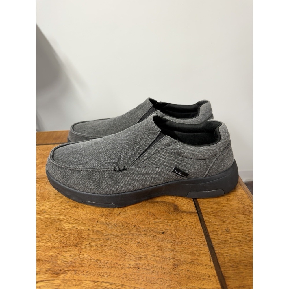 OrthoComfoot Men's 45.5 Slip On Loafers,Arch Support Extra Cushioning Orthopedic